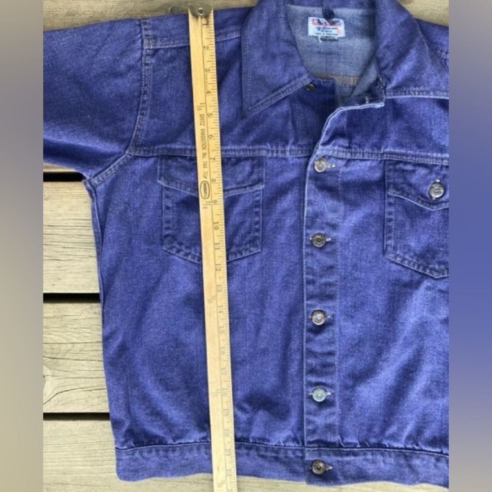 Levi’s Type Jacket SUTTON & SUTTON Blue Purple Denim Size XL - Picture 9 of 11